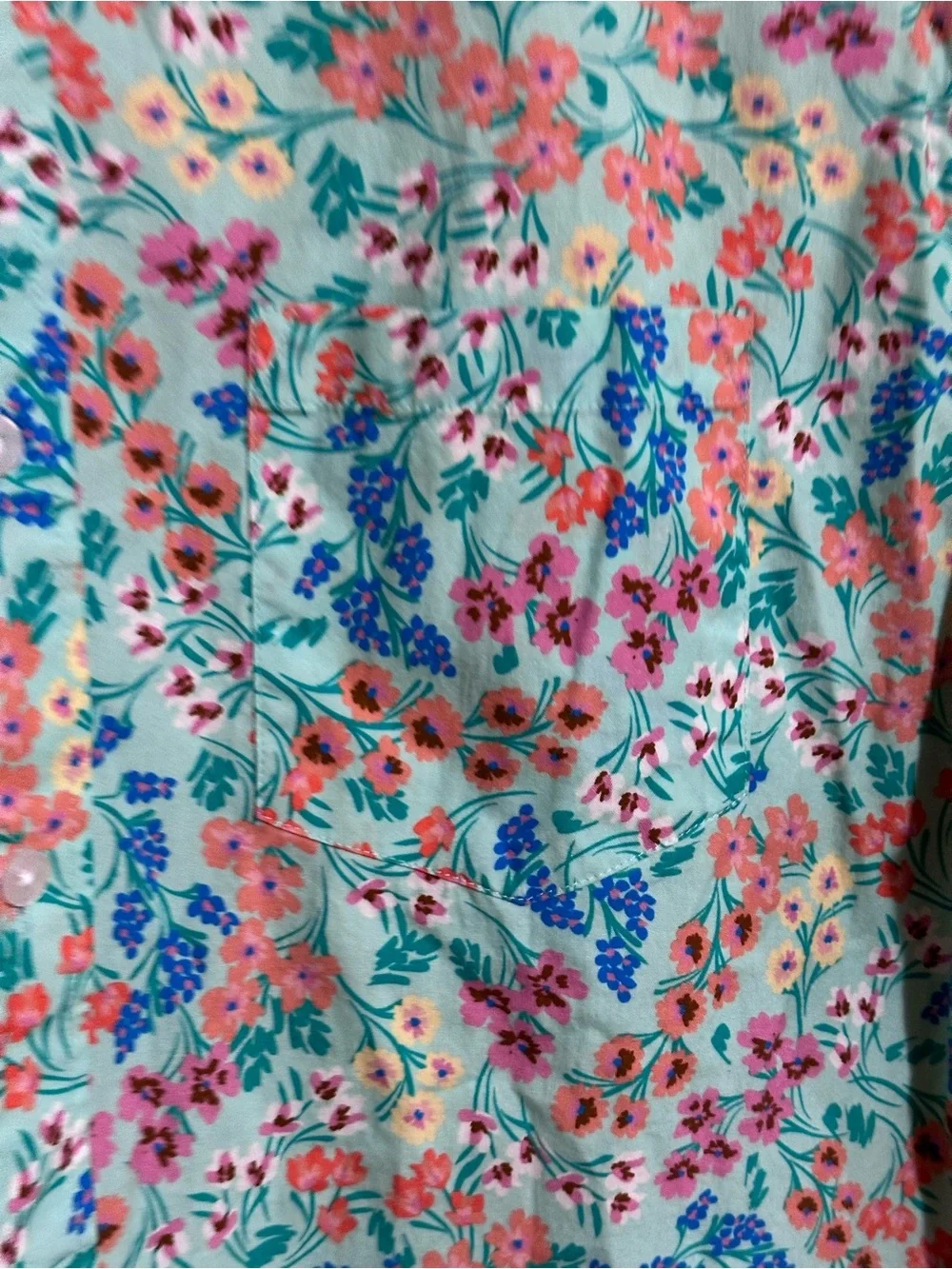 J. Crew Men’s Short-Sleeve Floral Button-Up Shirt‎ sz large